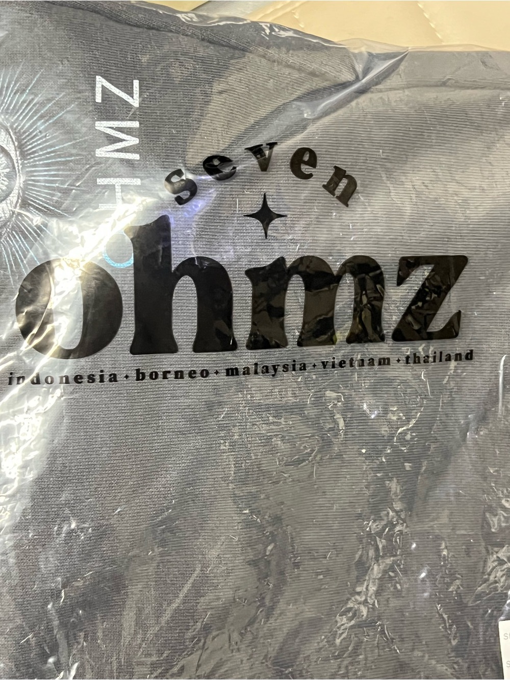 New Seven OHMZ Black Joggers Eye Graphic Print Sweatpants - Picture 8 of 9
